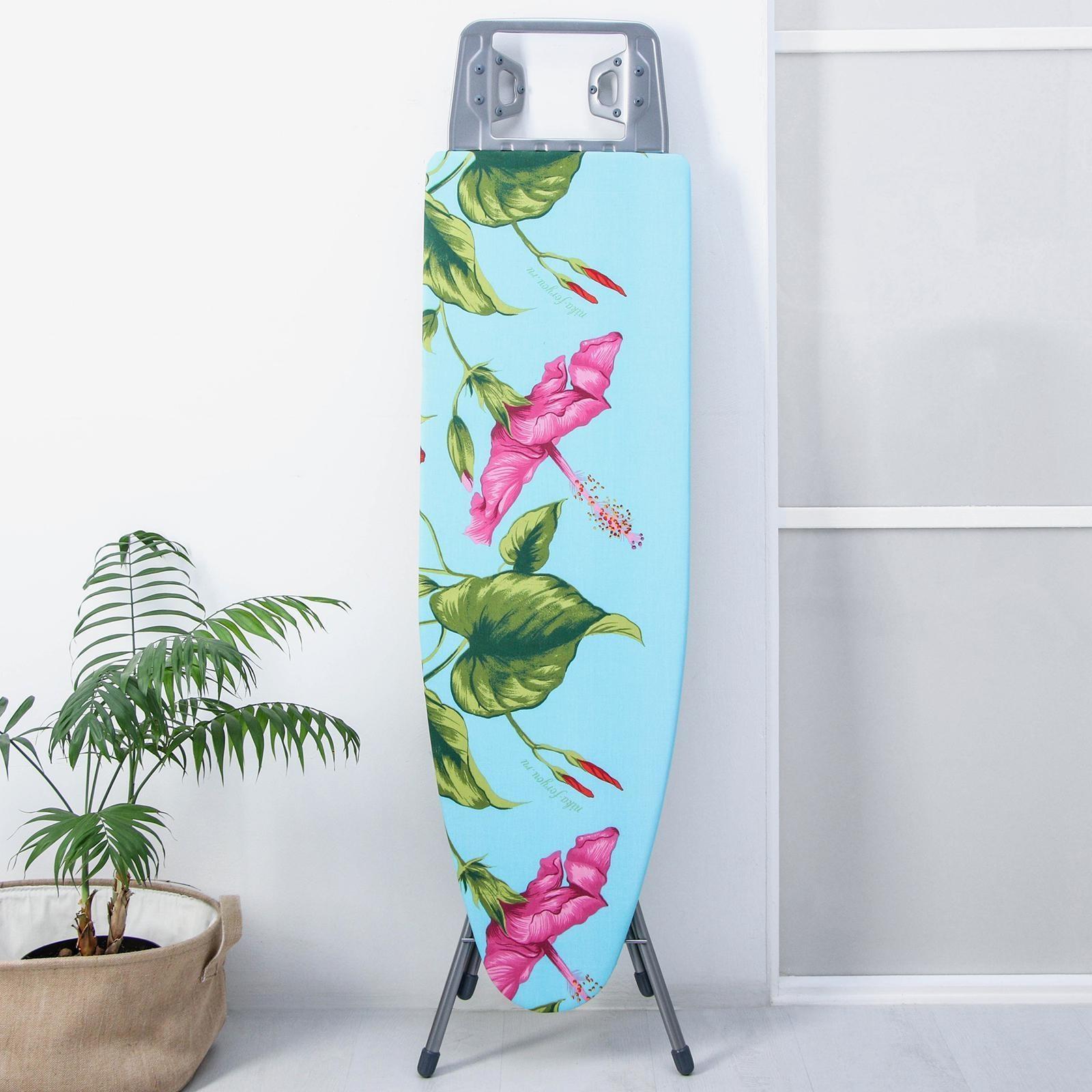 Доска гладильная Nika «Белль Классик 1», 112×34,5 см, два положения высоты 70, 80 см, европодставка, рисунок МИКС