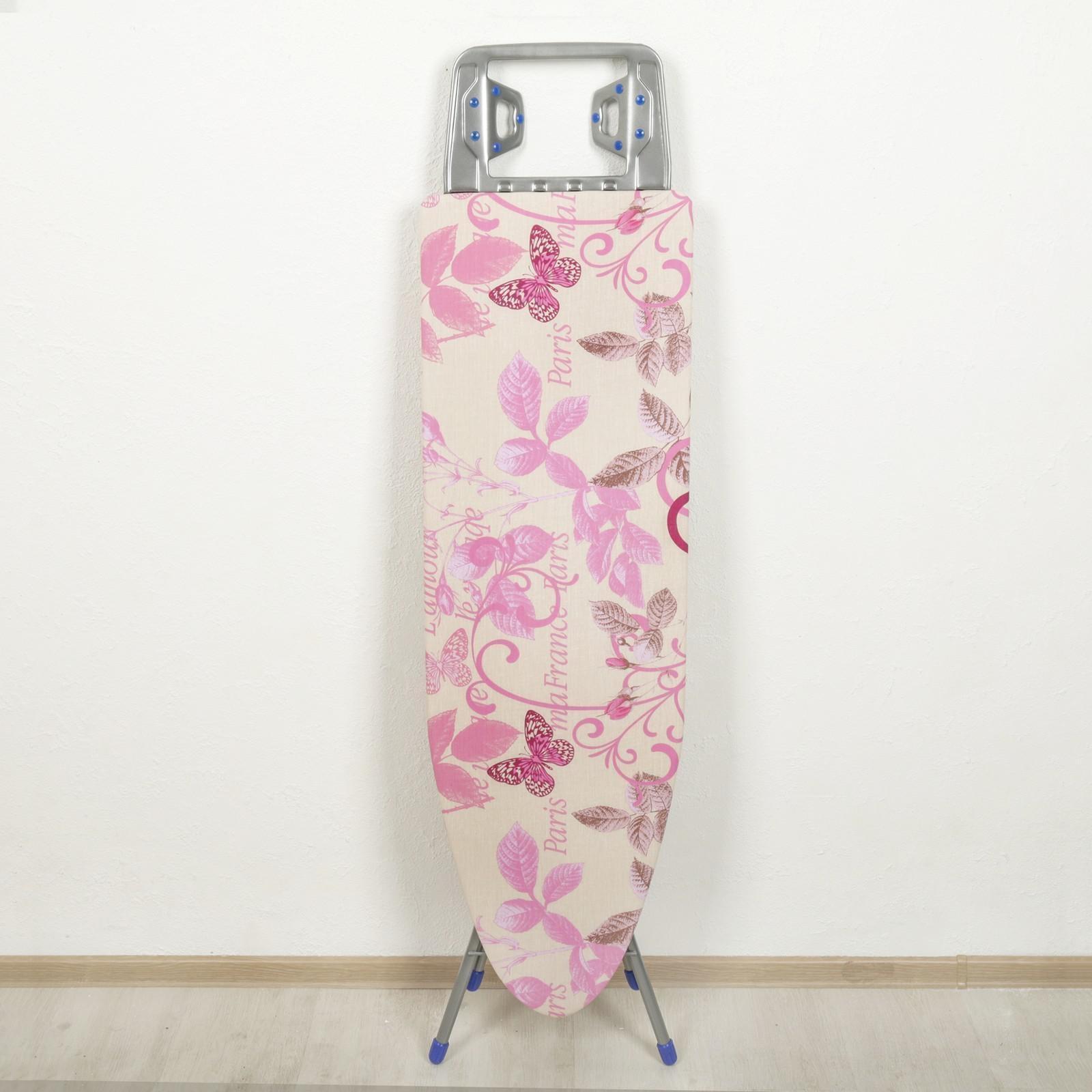 Доска гладильная Nika «Белль Классик 1», 112×34,5 см, два положения высоты 70, 80 см, европодставка, рисунок МИКС