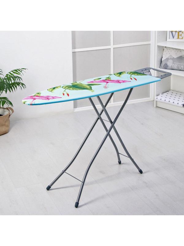 Доска гладильная Nika «Белль Классик 1», 112×34,5 см, два положения высоты 70, 80 см, европодставка, рисунок МИКС