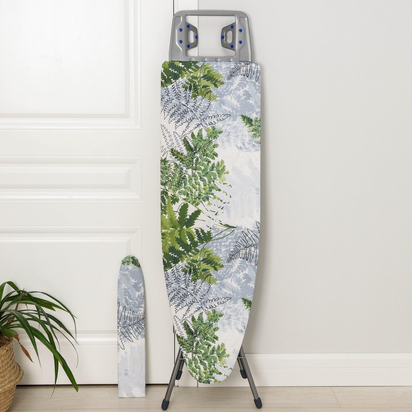 Доска гладильная Nika «Белль Классик 2», 112×34,5 см, два положения высоты 70, 80 см, европодставка, МИКС