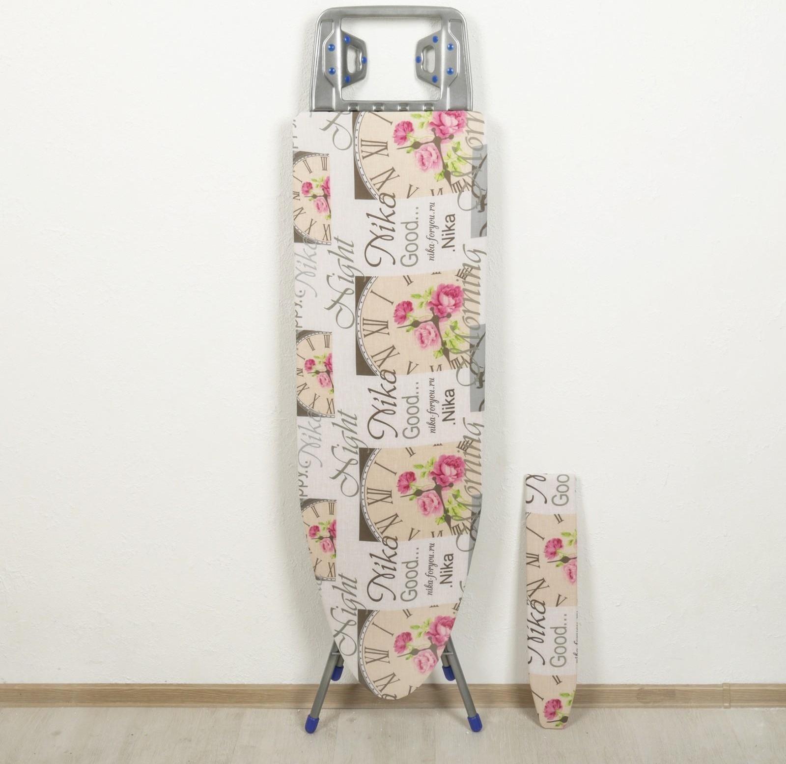 Доска гладильная Nika «Белль Классик 3», 112×34,5 см, два положения высоты 70, 80 см, европодставка МИКС