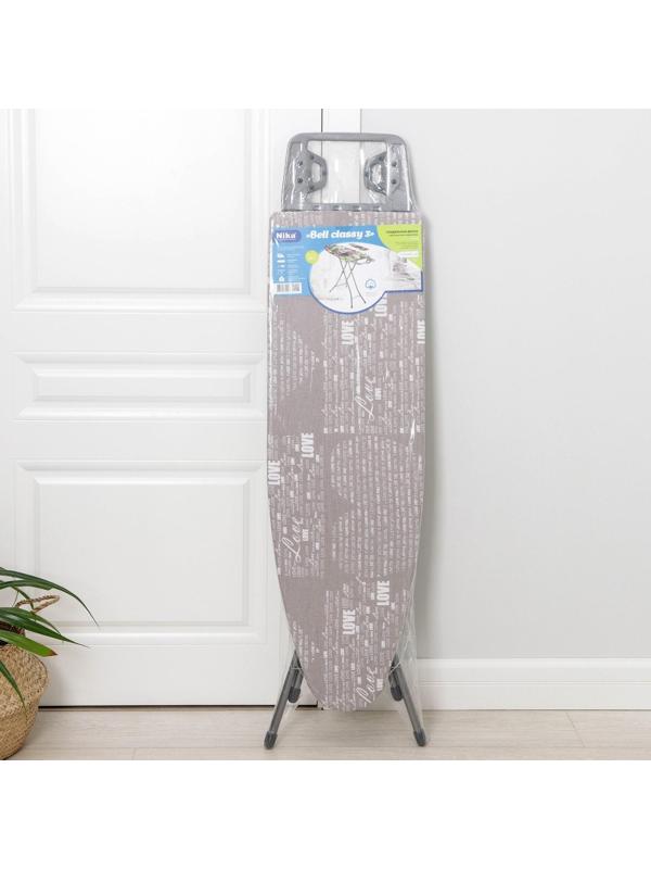 Доска гладильная Nika «Белль Классик 3», 112×34,5 см, два положения высоты 70, 80 см, европодставка МИКС