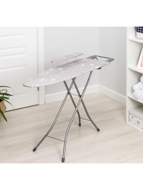 Доска гладильная Nika «Белль Классик 3», 112×34,5 см, два положения высоты 70, 80 см, европодставка МИКС