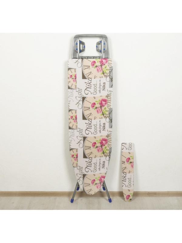 Доска гладильная Nika «Белль Классик 3», 112×34,5 см, два положения высоты 70, 80 см, европодставка МИКС