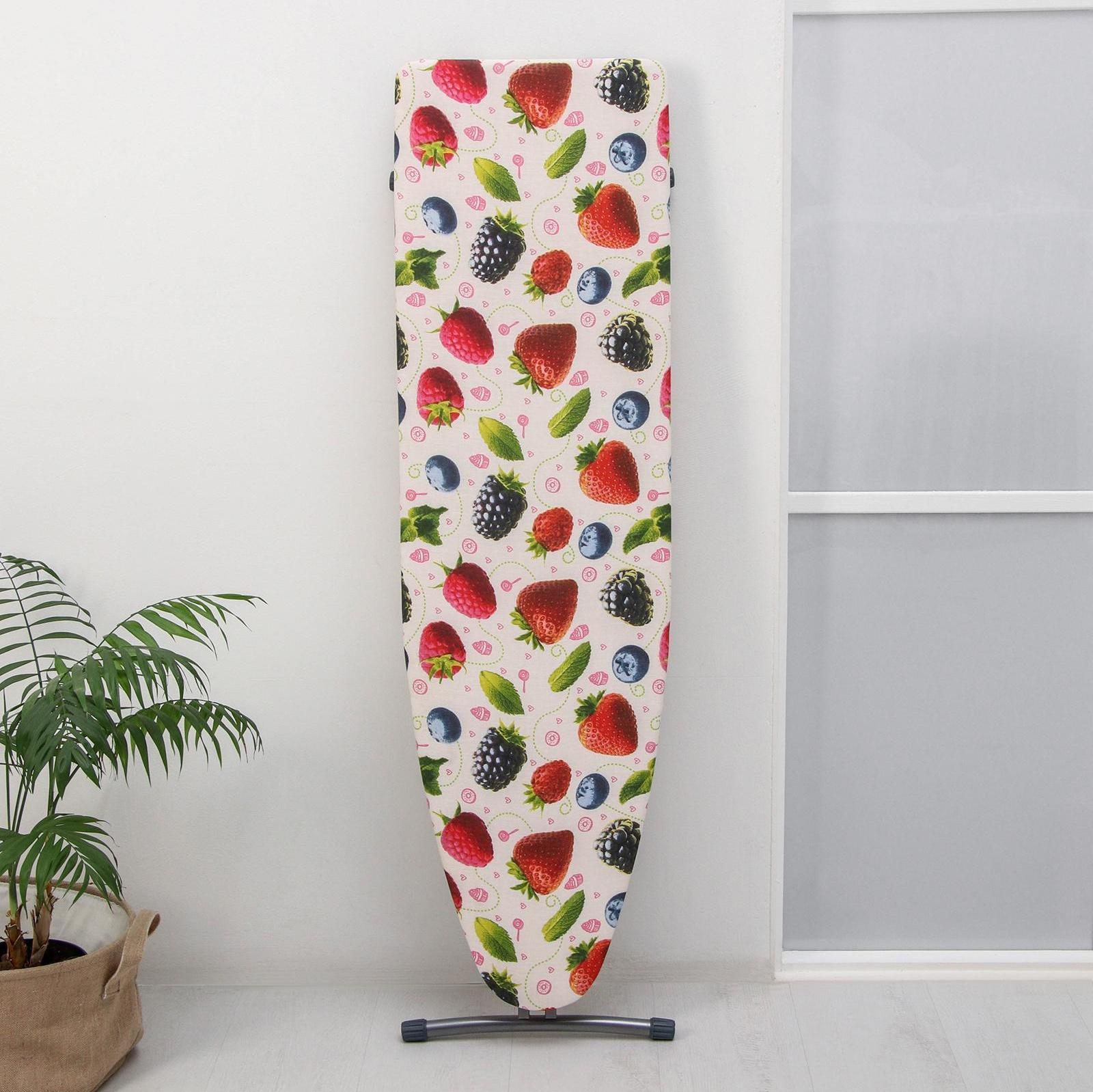 Доска гладильная Nika «Ника 1+», 122,5×34,5 см, регулируемая высота до 80 см, рисунок МИКС