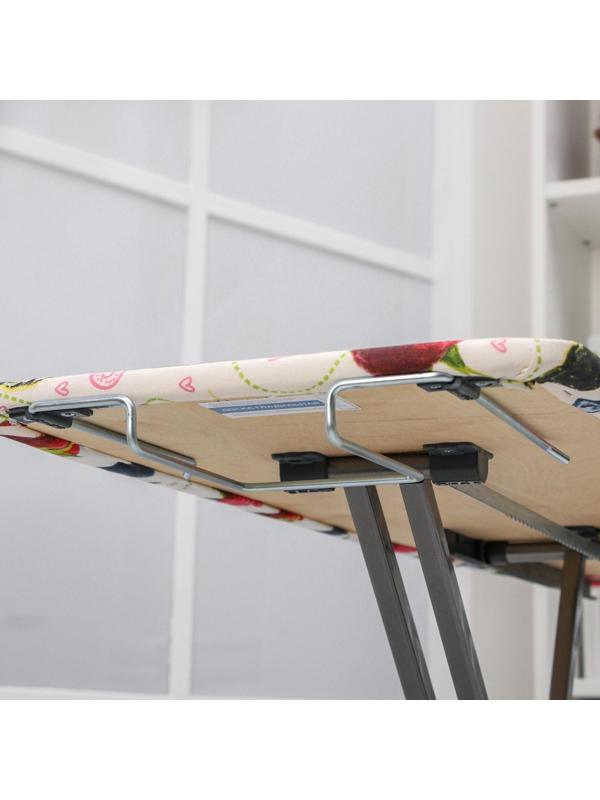 Доска гладильная Nika «Ника 1+», 122,5×34,5 см, регулируемая высота до 80 см, рисунок МИКС