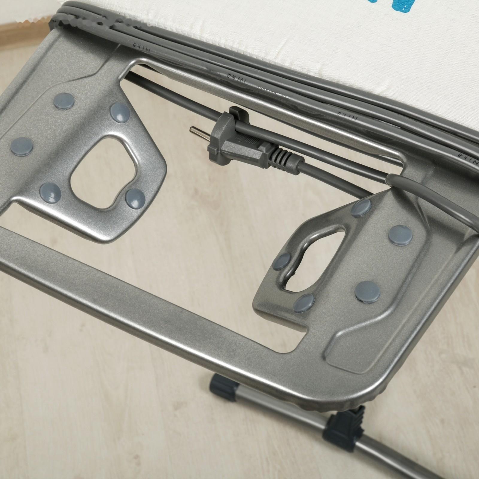 Доска гладильная Nika «Ника 10», 122×40 см, регулируемая высота до 90 см, европодставка, рисунок МИКС