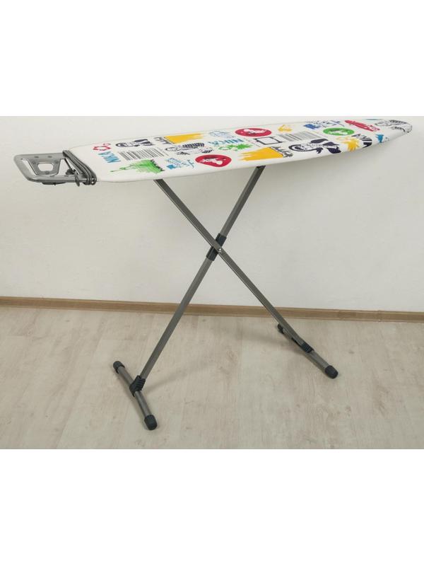 Доска гладильная Nika «Ника 10», 122×40 см, регулируемая высота до 90 см, европодставка, рисунок МИКС