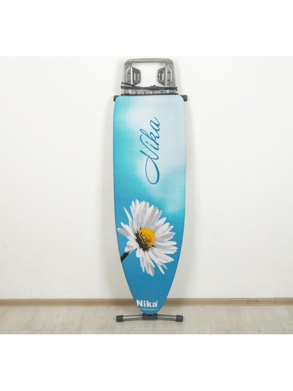 Доска гладильная Nika «Ника 10», 122×40 см, регулируемая высота до 90 см, европодставка, рисунок МИКС