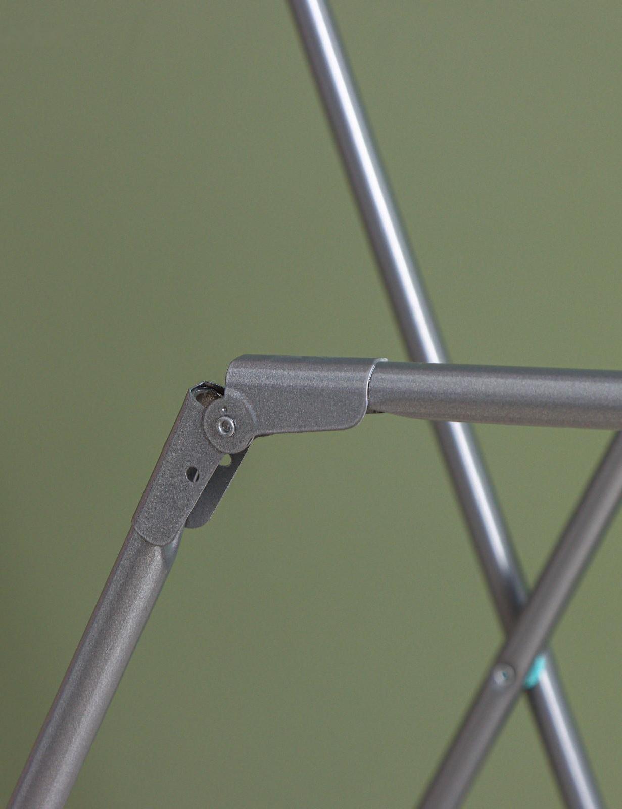 Сушилка для белья напольная складная 18 м, высота от пола 95 см, ширина 54 см, цвет серый