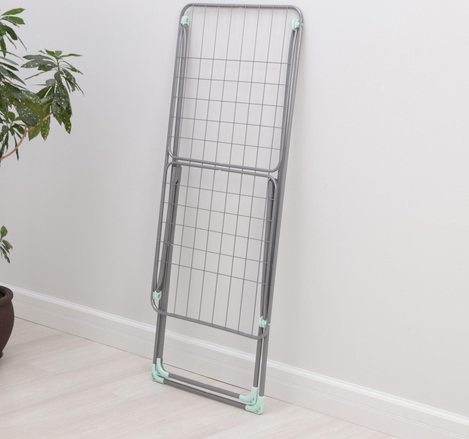 Сушилка для белья напольная складная 18 м, высота от пола 95 см, ширина 54 см, цвет серый