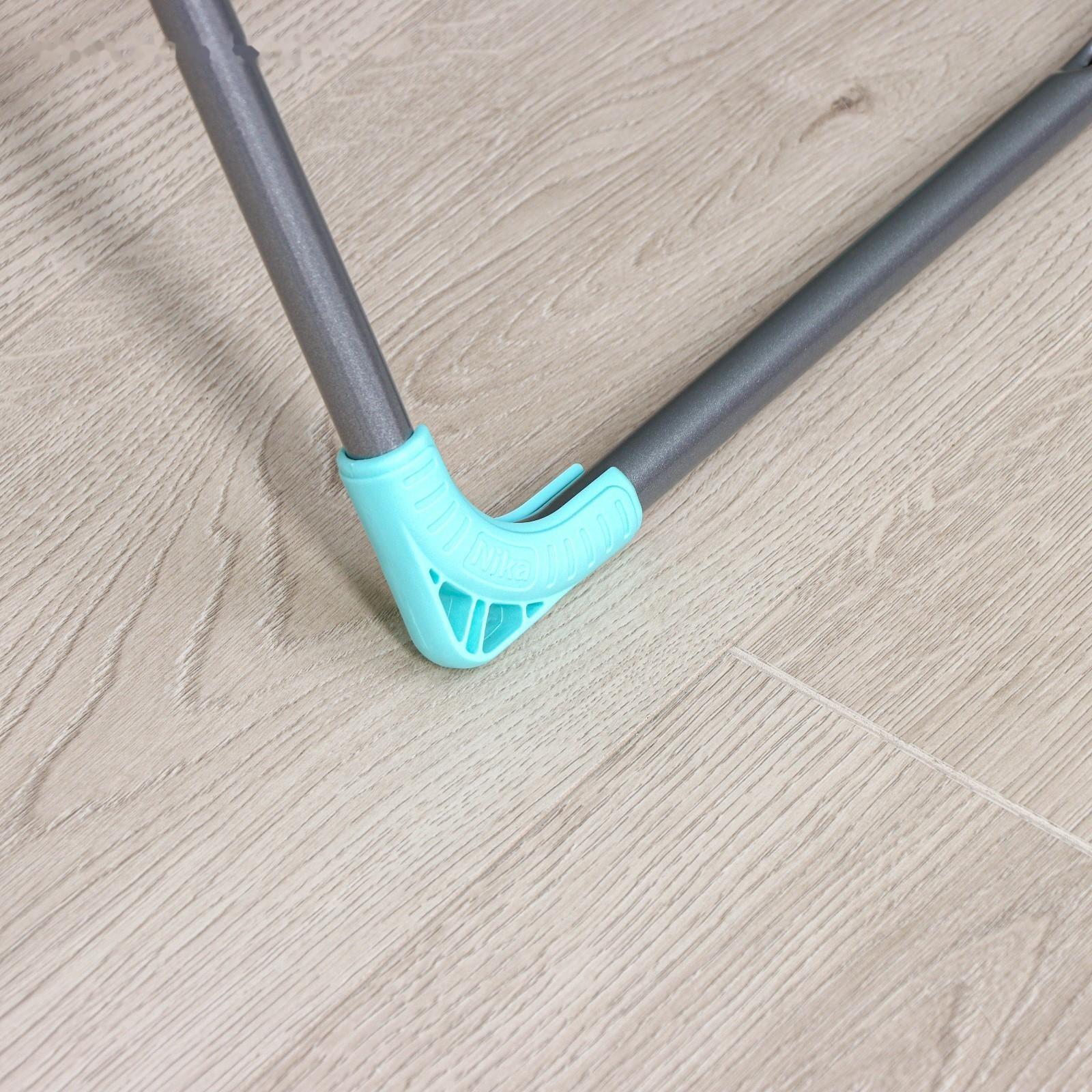 Сушилка для белья напольная складная 18 м, высота от пола 95 см, ширина 54 см, цвет серый