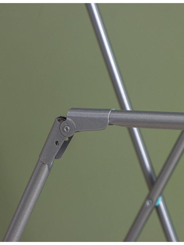 Сушилка для белья напольная складная 18 м, высота от пола 95 см, ширина 54 см, цвет серый