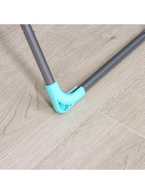 Сушилка для белья напольная складная 18 м, высота от пола 95 см, ширина 54 см, цвет серый