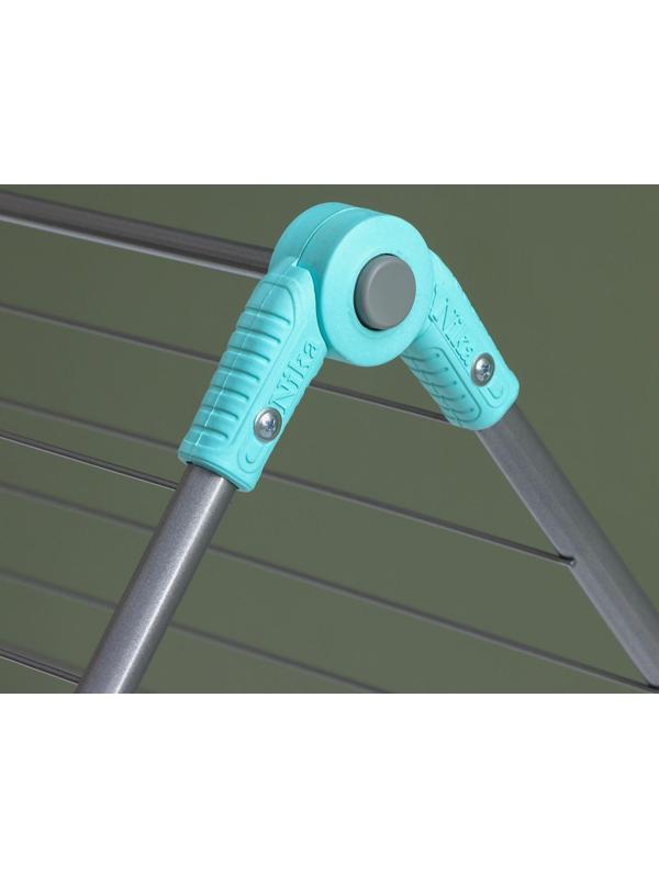 Сушилка для белья на ванну складная, рабочая длина 10 м, цвет МИКС