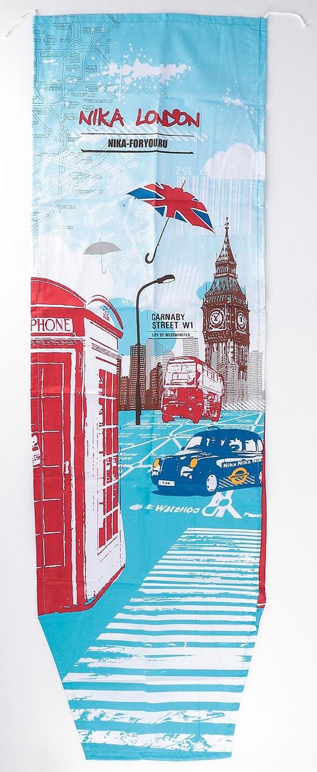 Чехол для гладильной доски Nika, 125×36 см, рисунок МИКС