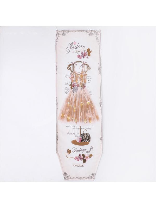 Чехол для гладильной доски Nika, 125×39 см, с поролоном, рисунок МИКС