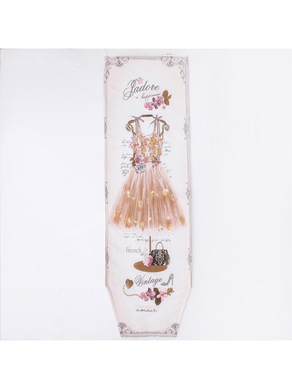 Чехол для гладильной доски Nika, 125×39 см, с поролоном, рисунок МИКС