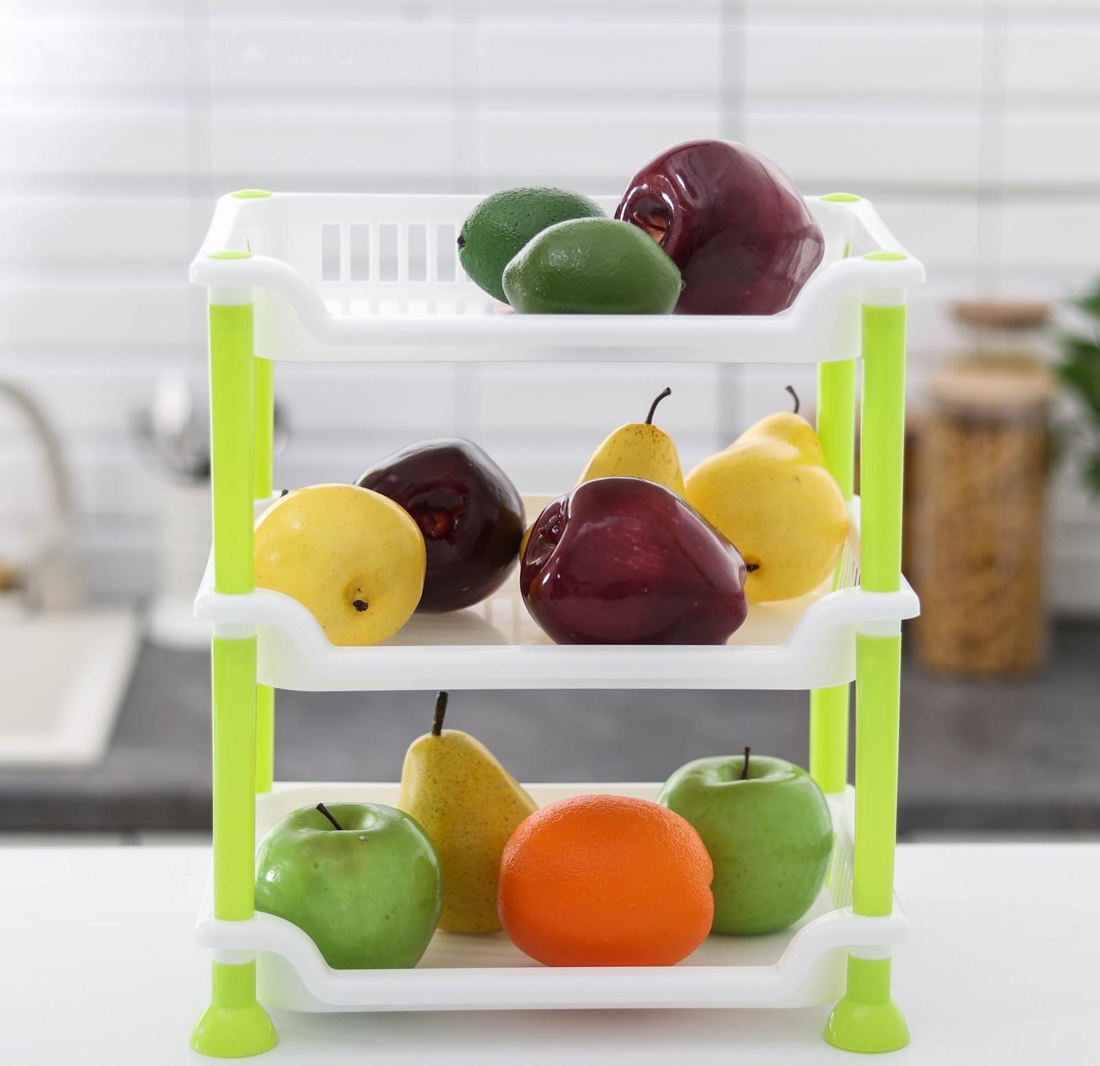 Этажерка настольная 3-х секционная, цвет МИКС