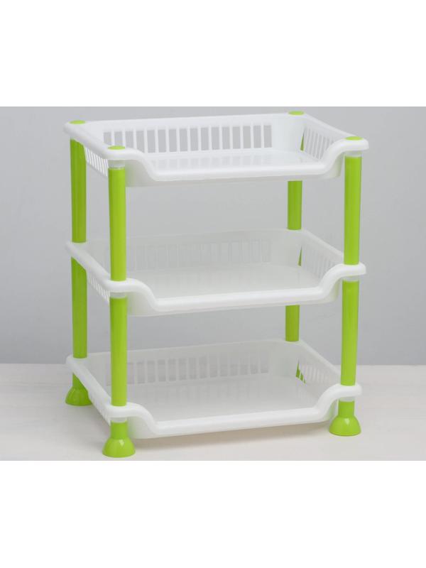 Этажерка настольная 3-х секционная, цвет МИКС