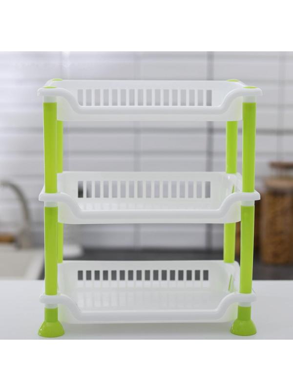 Этажерка настольная 3-х секционная, цвет МИКС