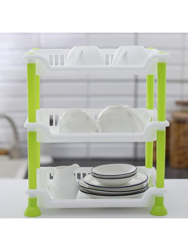 Этажерка настольная 3-х секционная, цвет МИКС