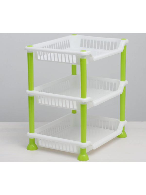 Этажерка настольная 3-х секционная, цвет МИКС