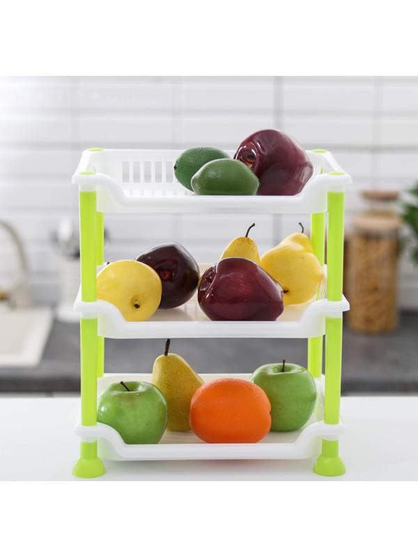 Этажерка настольная 3-х секционная, цвет МИКС