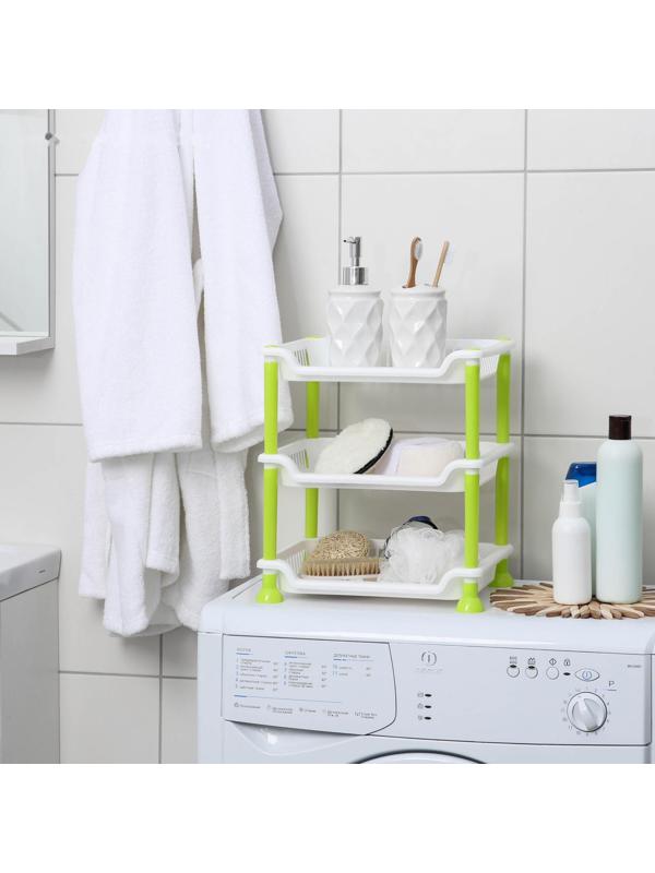 Этажерка настольная 3-х секционная, цвет МИКС