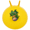Мяч прыгун с рожками «Счастливые улыбки», массажный, d=55 см, 420 г, МИКС