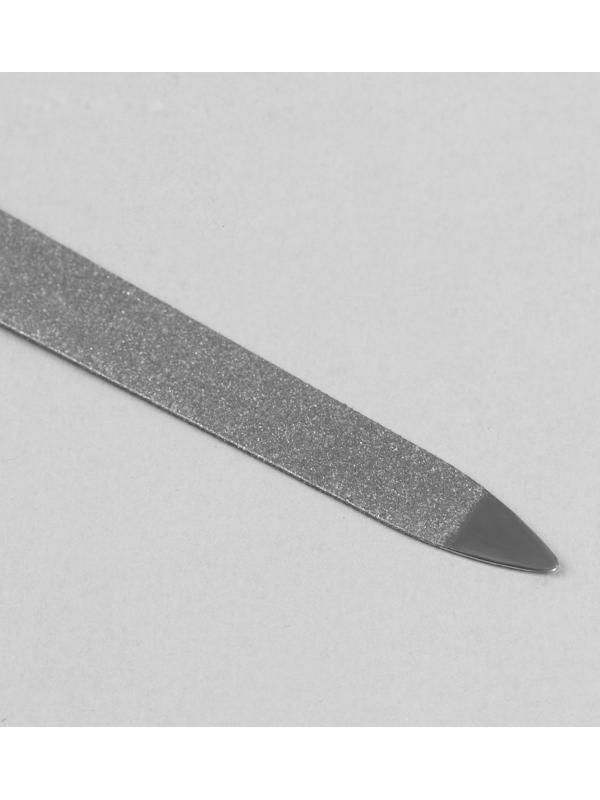 Пилка металлическая для ногтей, 12 см, в чехле, цвет МИКС