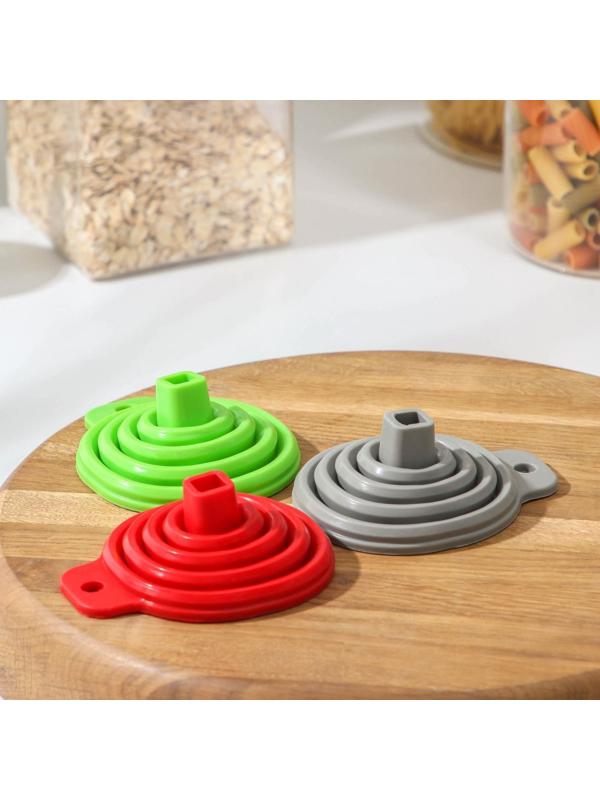 Воронка складная Доляна «Квадро», 7×9 см, цвет МИКС