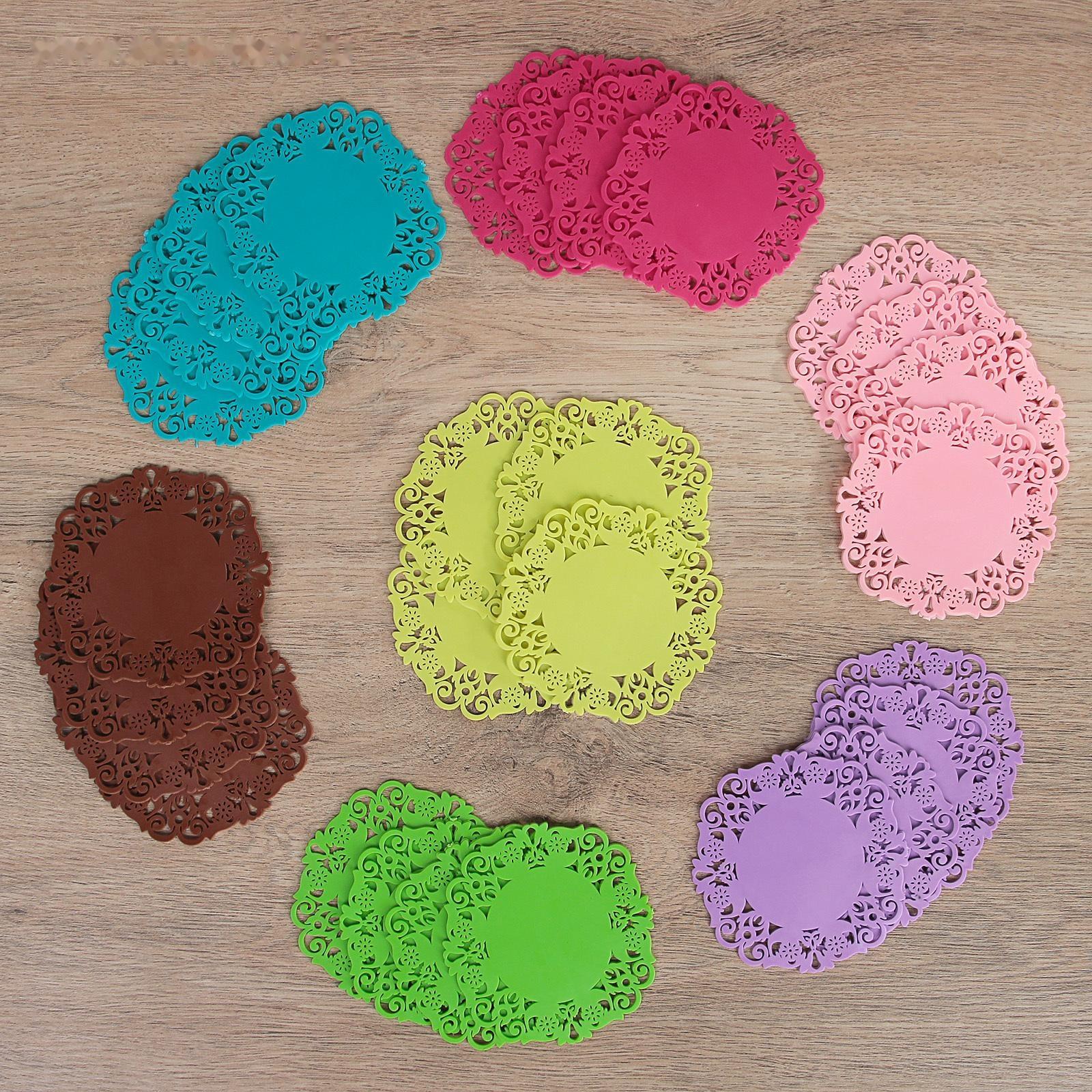 Набор подставок под горячее «Чаепитие», 4 шт, 10 см, цвет МИКС