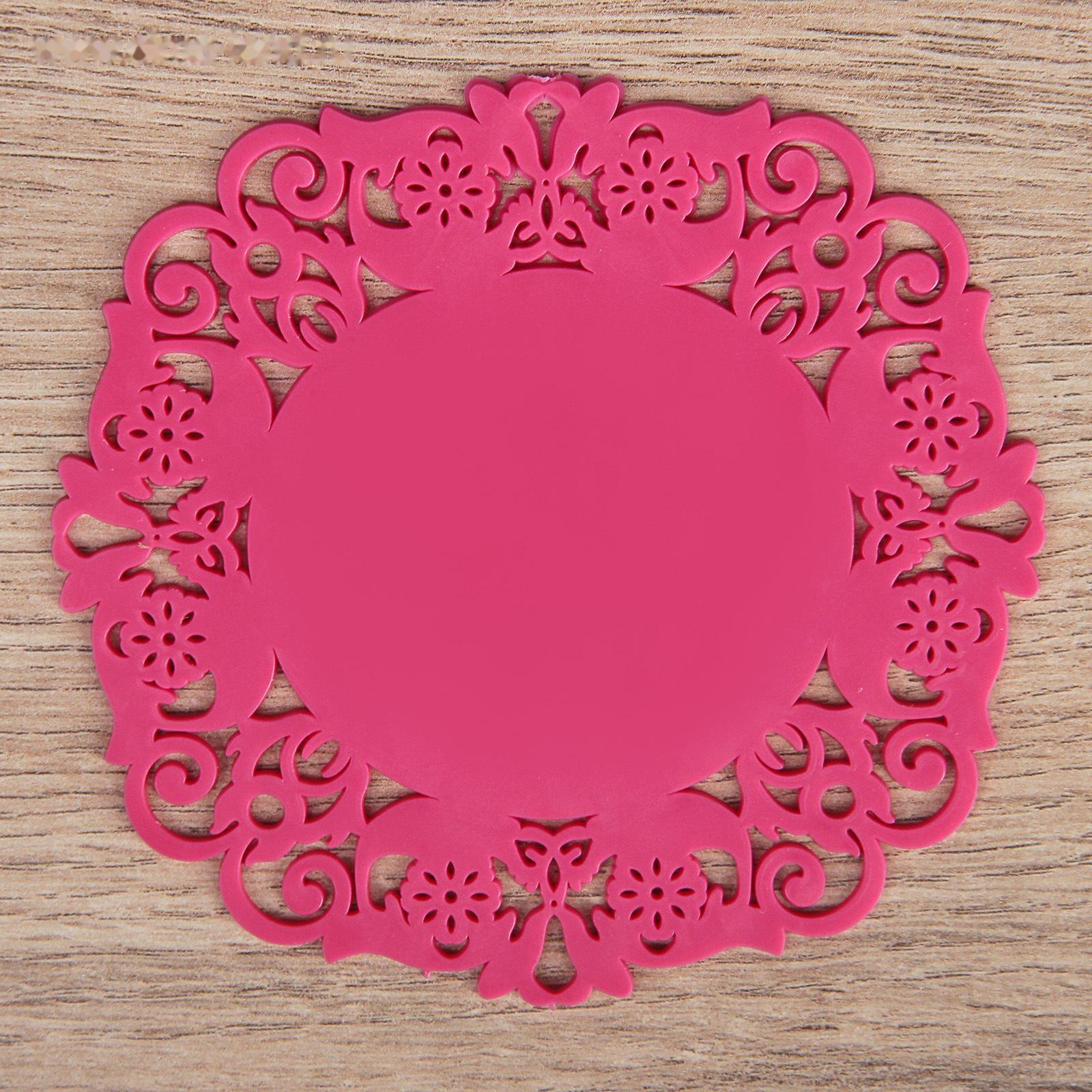 Набор подставок под горячее «Чаепитие», 4 шт, 10 см, цвет МИКС