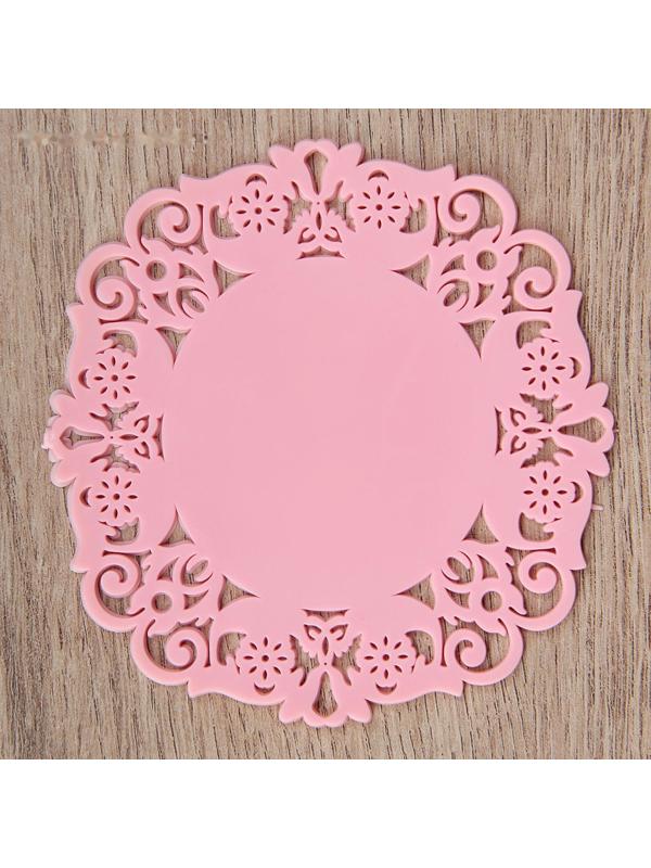 Набор подставок под горячее «Чаепитие», 4 шт, 10 см, цвет МИКС