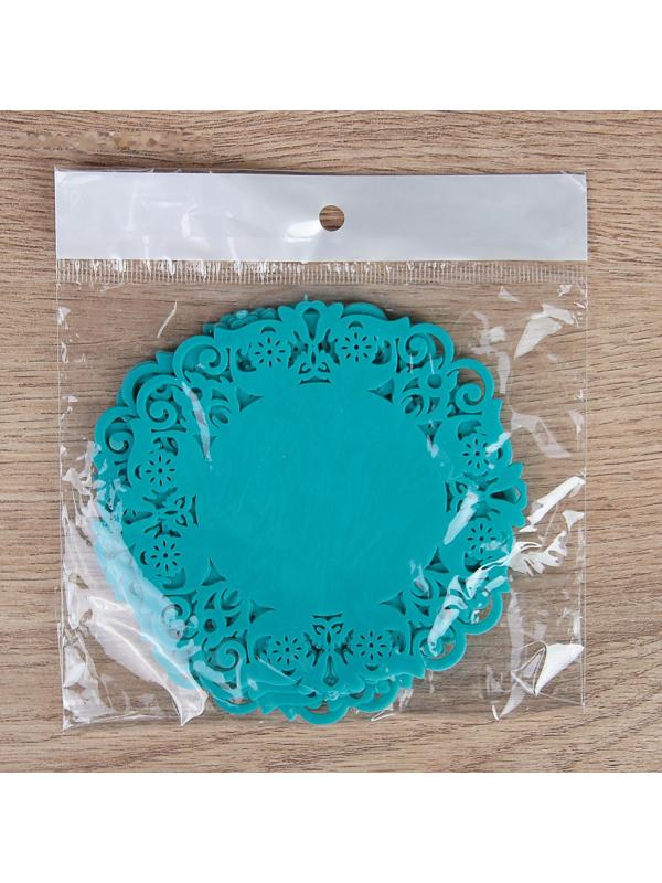 Набор подставок под горячее «Чаепитие», 4 шт, 10 см, цвет МИКС