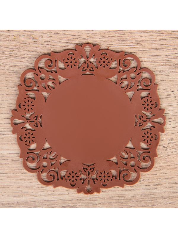 Набор подставок под горячее «Чаепитие», 4 шт, 10 см, цвет МИКС