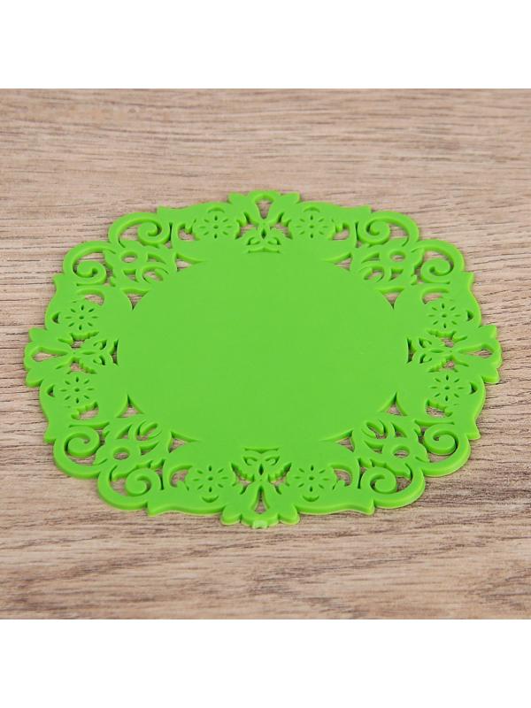 Набор подставок под горячее «Чаепитие», 4 шт, 10 см, цвет МИКС