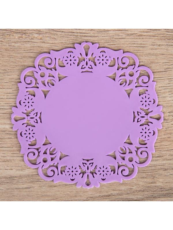 Набор подставок под горячее «Чаепитие», 4 шт, 10 см, цвет МИКС