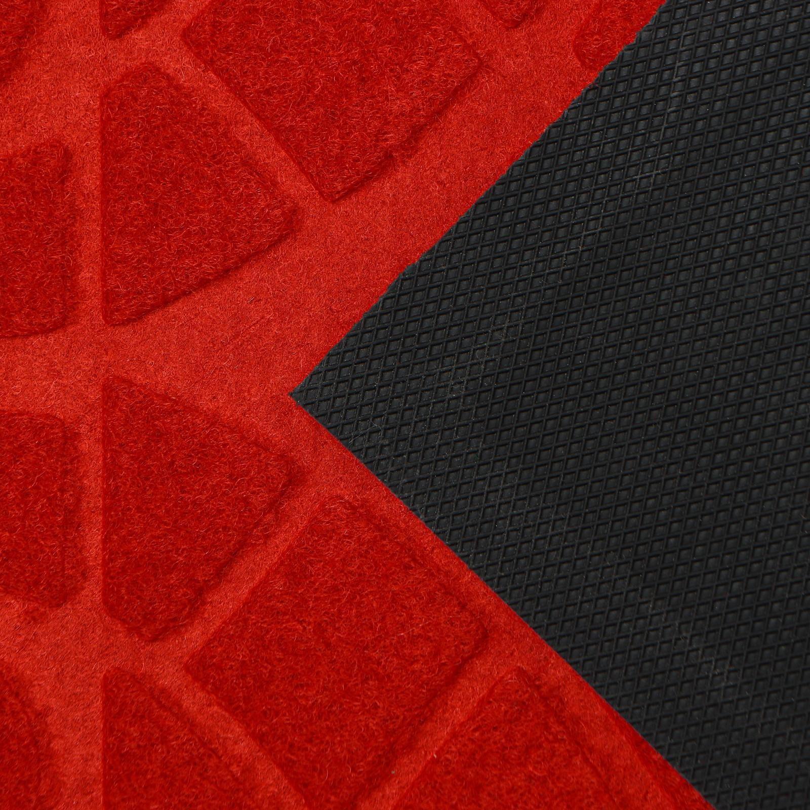 Коврик влаговпитывающий придверный без окантовки Доляна «Welcome. Вензеля», 38×59 см, цвет МИКС