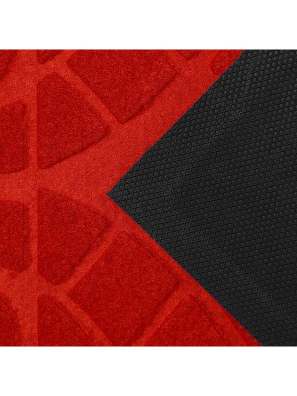 Коврик влаговпитывающий придверный без окантовки Доляна «Welcome. Вензеля», 38×59 см, цвет МИКС