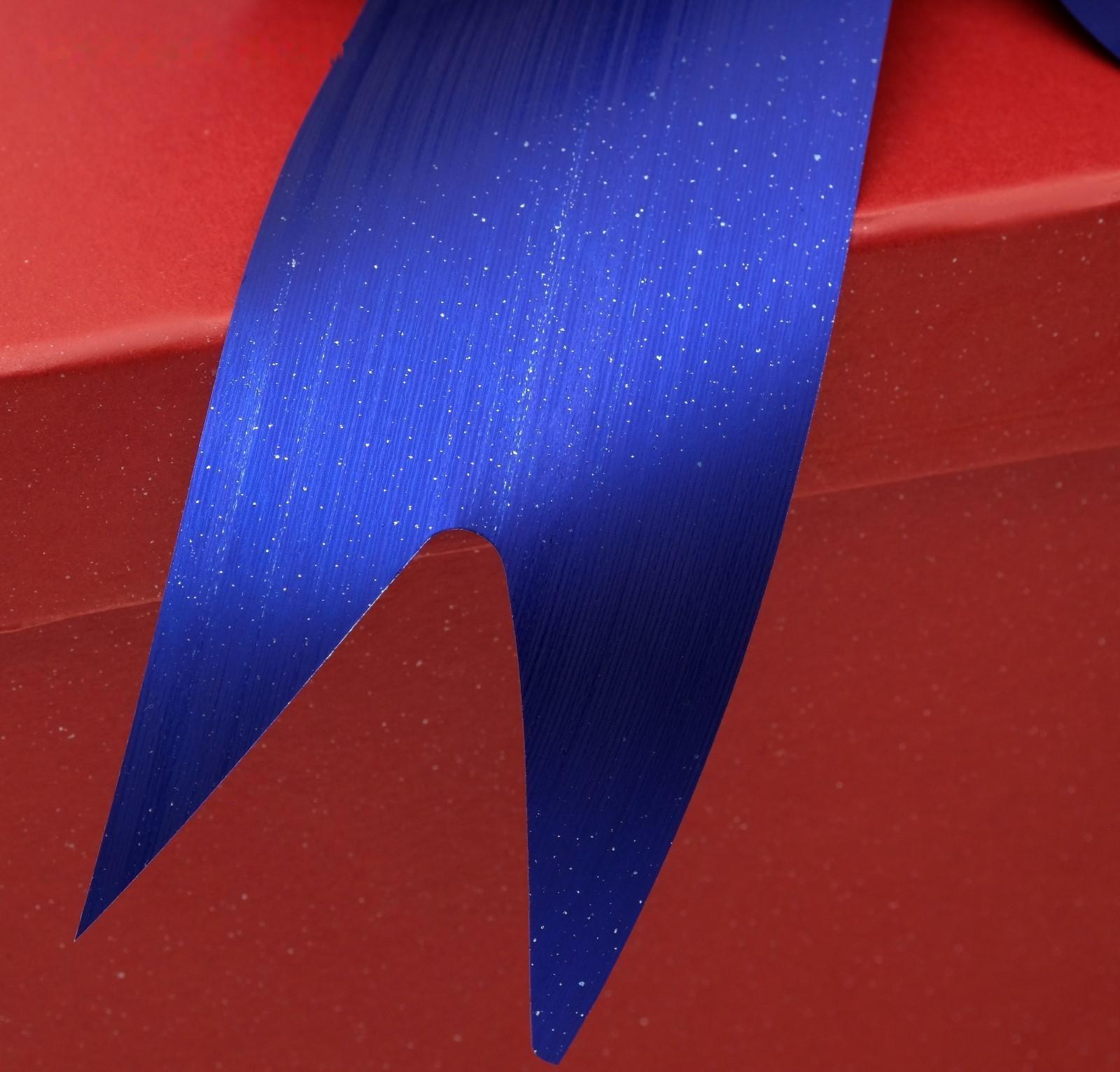 Бант-шар №5 металлик, цвет синий