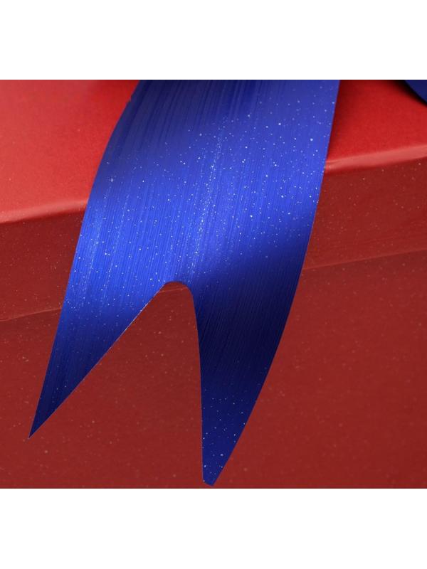 Бант-шар №5 металлик, цвет синий