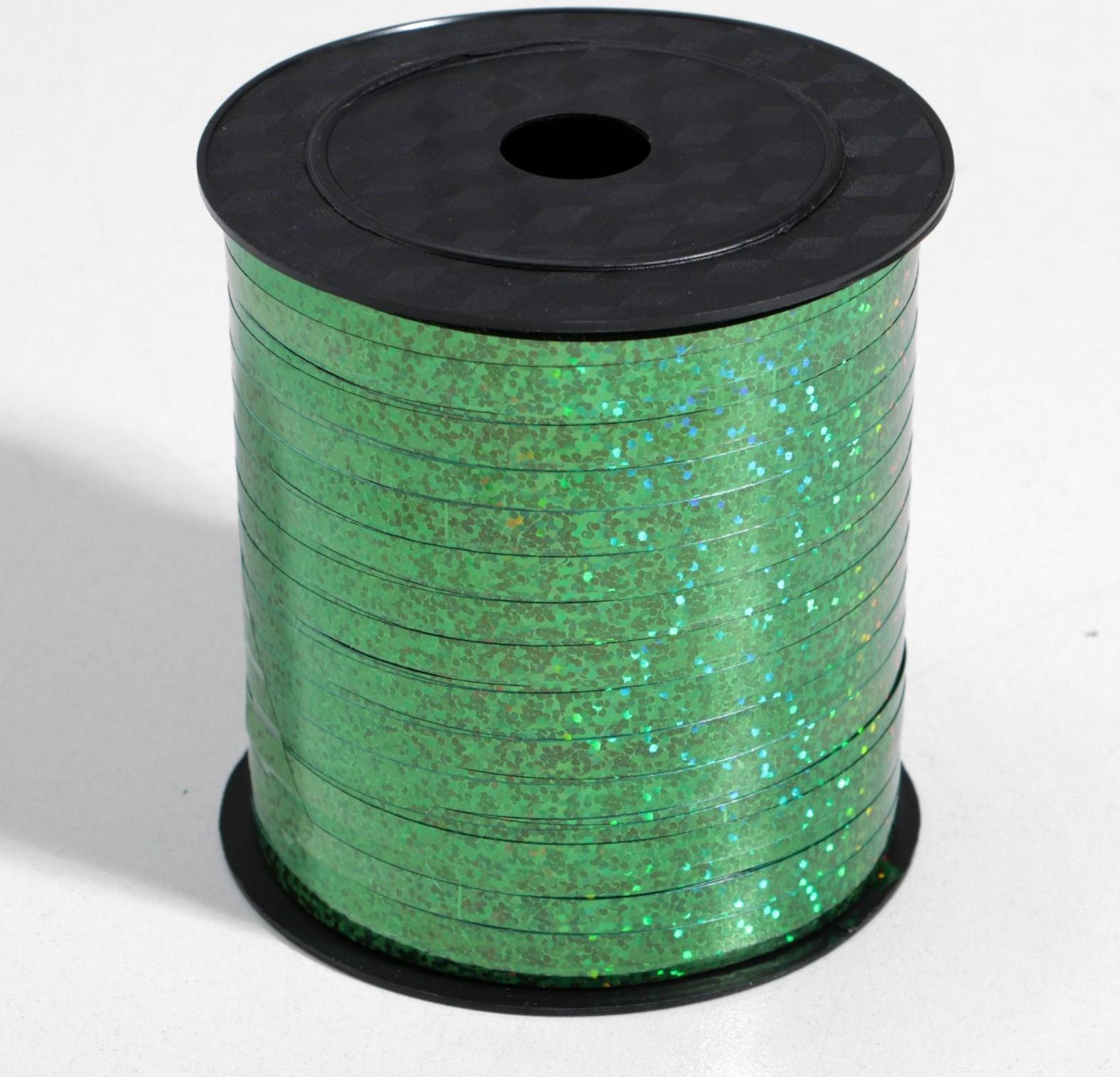 Лента упаковочная металлик, зеленая, 5 мм х 225 м