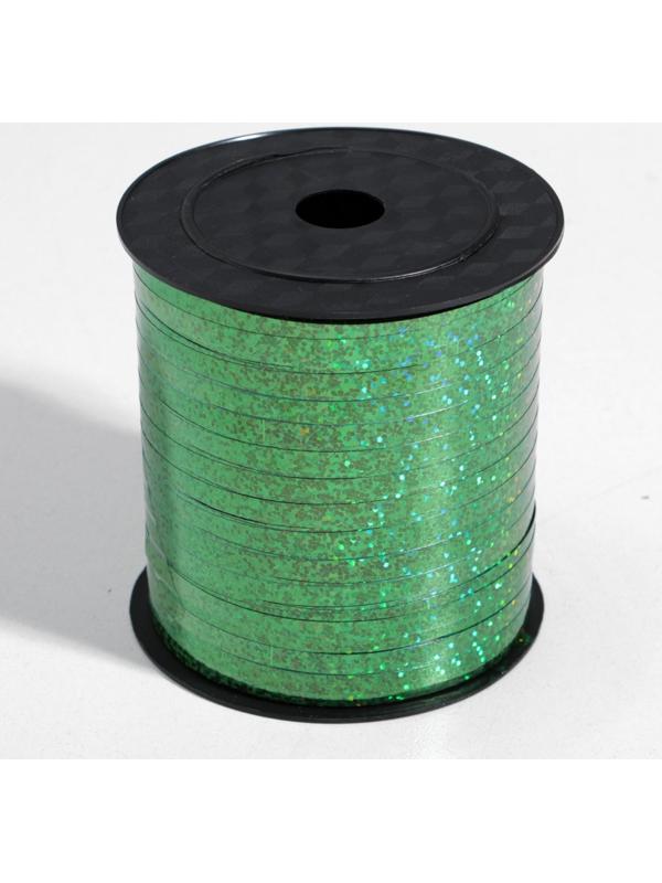 Лента упаковочная металлик, зеленая, 5 мм х 225 м