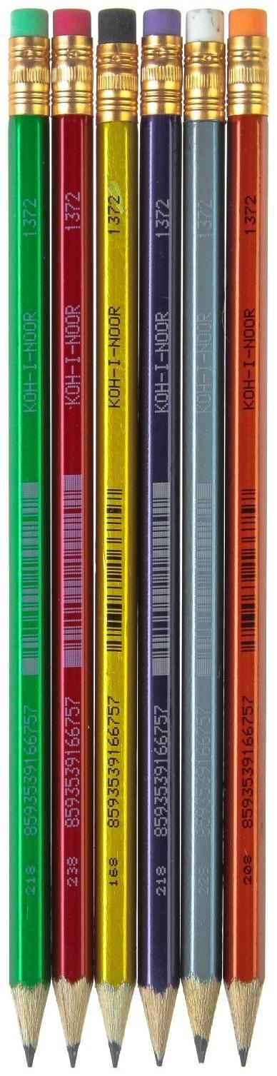 Карандаш чернографитный Koh-I-Noor 1372 HB ORIENTAL, с ластиком