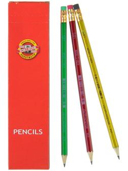 Карандаш чернографитный Koh-I-Noor 1372 HB ORIENTAL, с ластиком