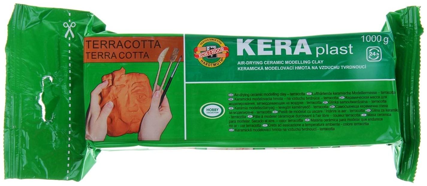 Масса для лепки отвердевающая 1000 г, Koh-i-Noor KERAPlast, натуральная, терракота