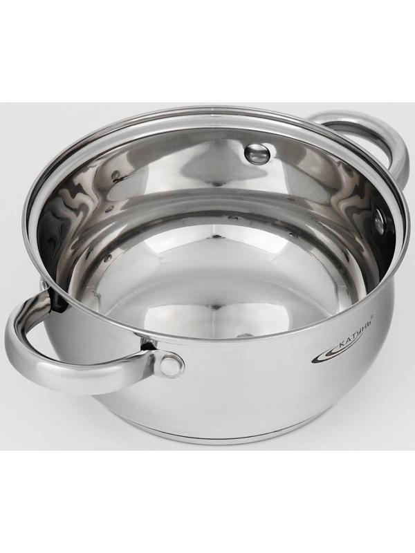 Набор кастрюль «Гретта», 2 предмета: 2,2 л; 3,2 л, капсульное дно