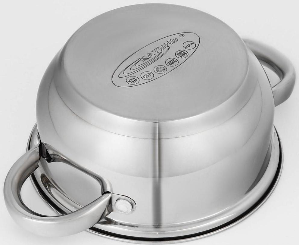 Набор кастрюль «Гретта», 3 предмета: 1,6/2,2/3,2 л, капсульное дно